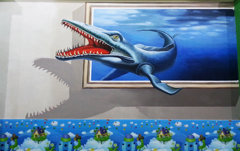 樂(lè)清藍(lán)天幼兒園3Ｄ彩繪：墨客彩繪，以3D童趣，筑夢(mèng)未來(lái)